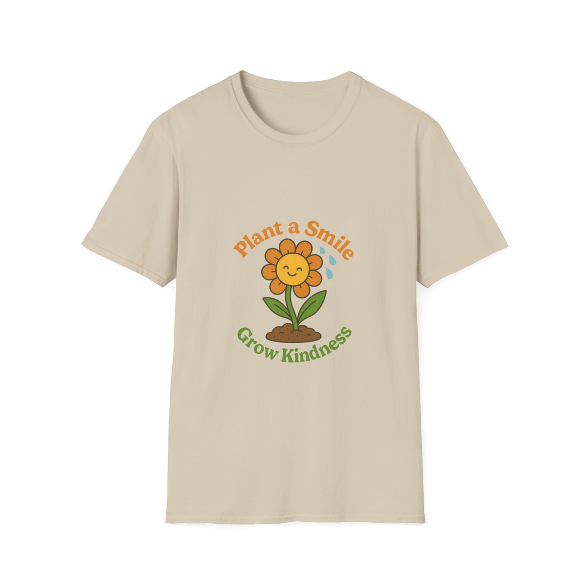 Plant A Smile Grow Kindness Retro Tee - Cute Groovy Flower Graphic T-Shirt - Trending Now - October 2026