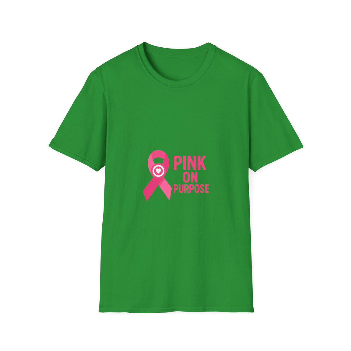 Pink On Purpose T-Shirt — Breast Cancer Awareness Ribbon Tee - Trending Now - October 2026