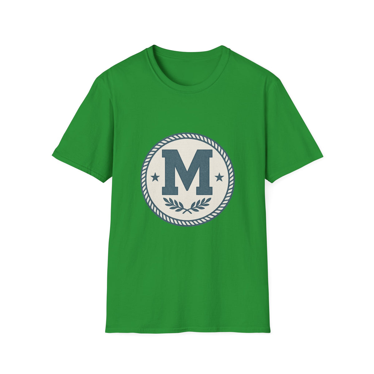 Monogram M Crest T‑Shirt — Vintage Initial Logo Tee - Trending Now - August 2026