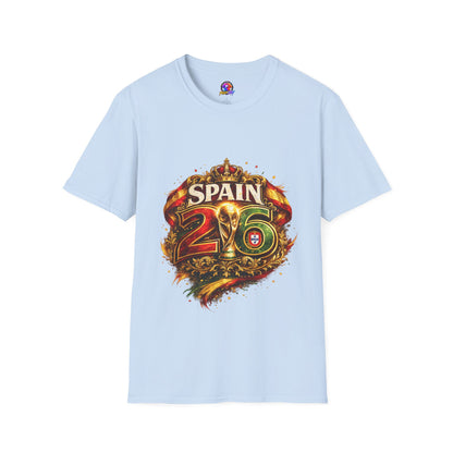 Spain 26 Graphic T-Shirt — Vintage Crowned Soccer Fan Tee