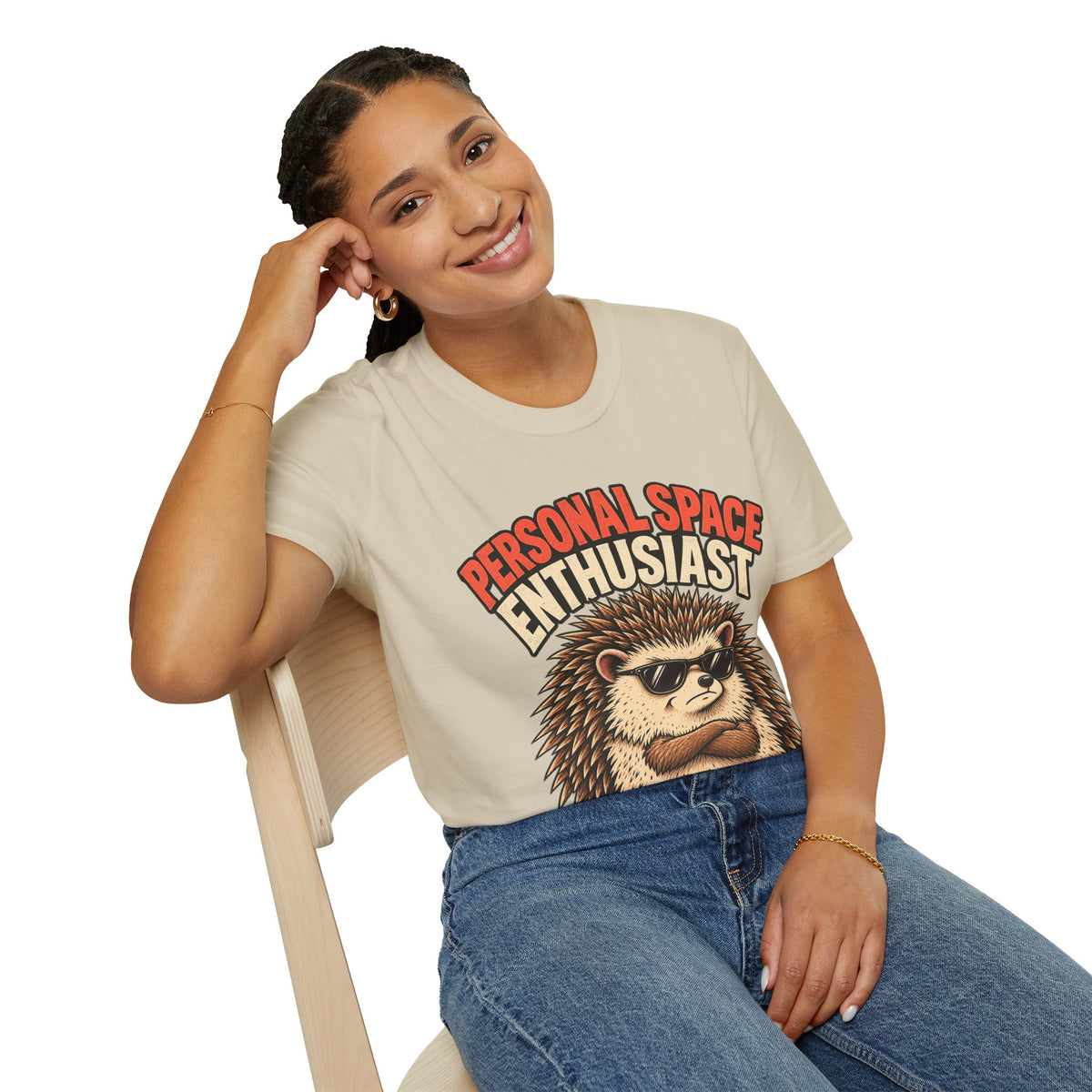 Personal Space Enthusiast T-Shirt — Funny Hedgehog Graphic Tee