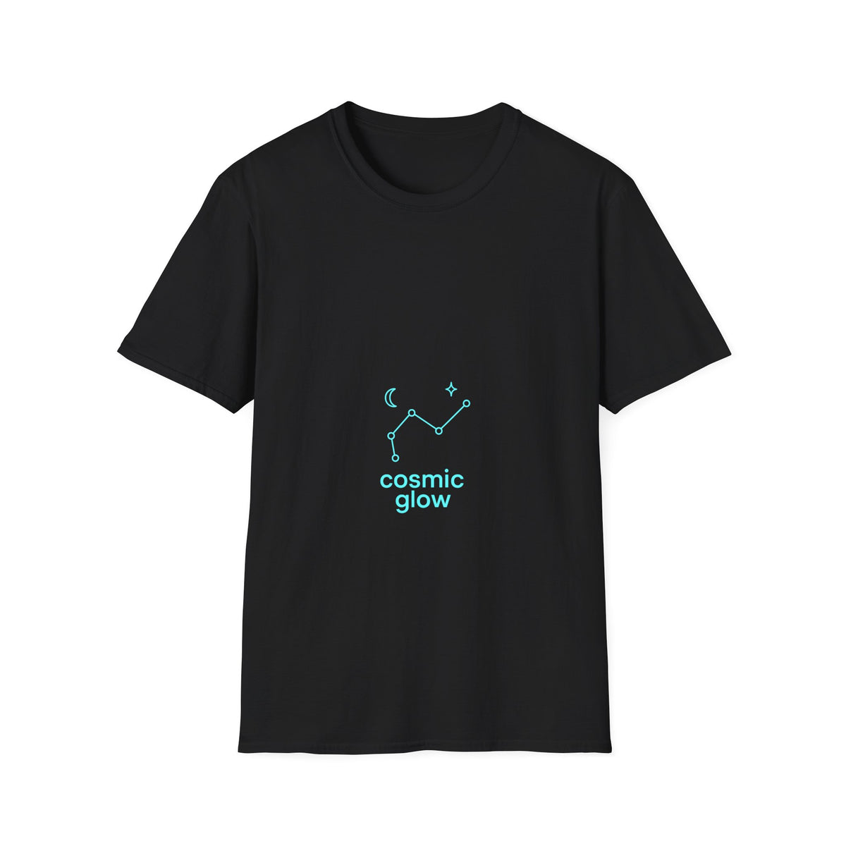 "Cosmic Glow" Minimalist Constellation Tee - Aesthetic Starry Sky Galaxy Teal White T-Shirt - Trending Now - September 2026