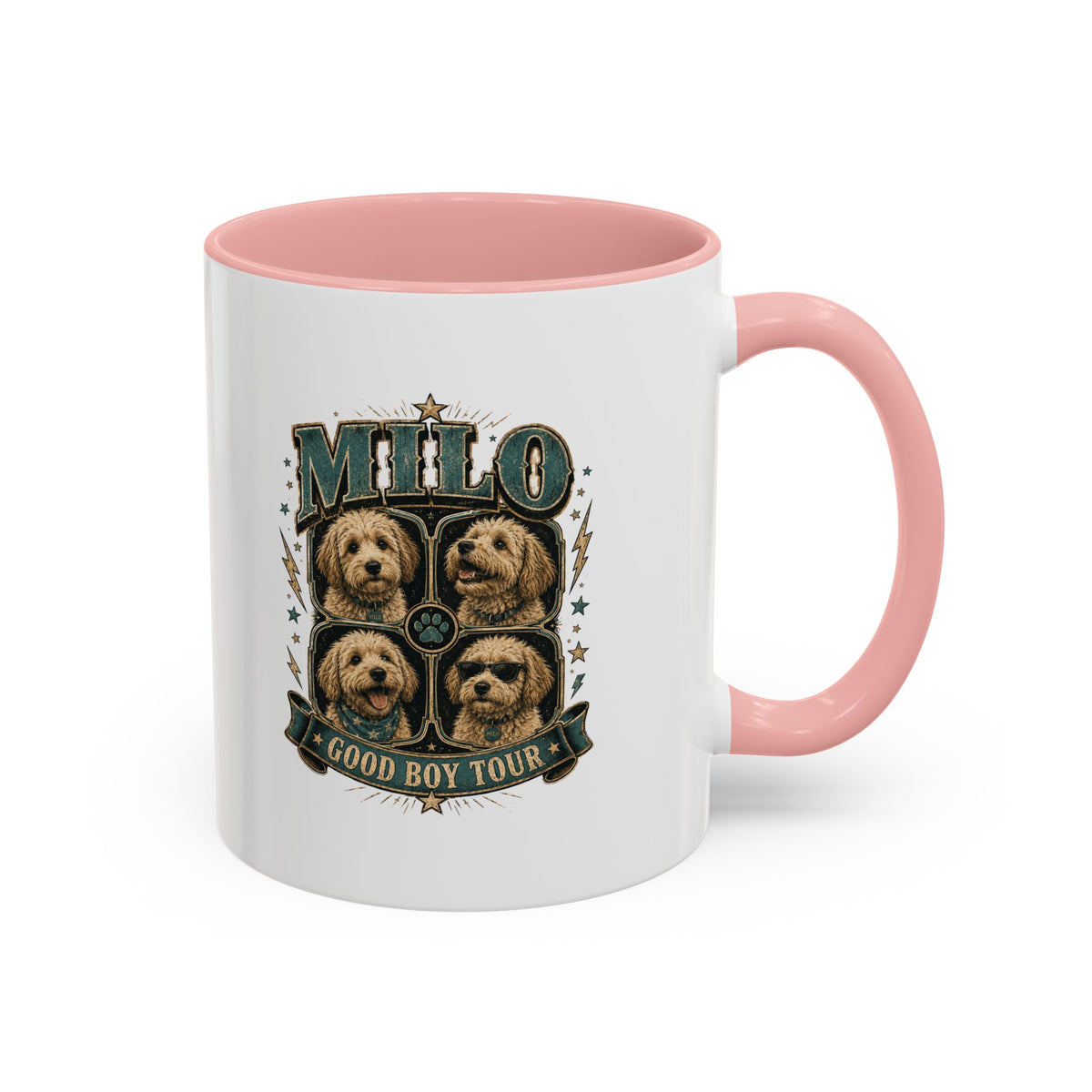 Milo Bailey Dog Dad Mom Milo 'Good Boy Tour' Accent Coffee Mug – Dog Lover