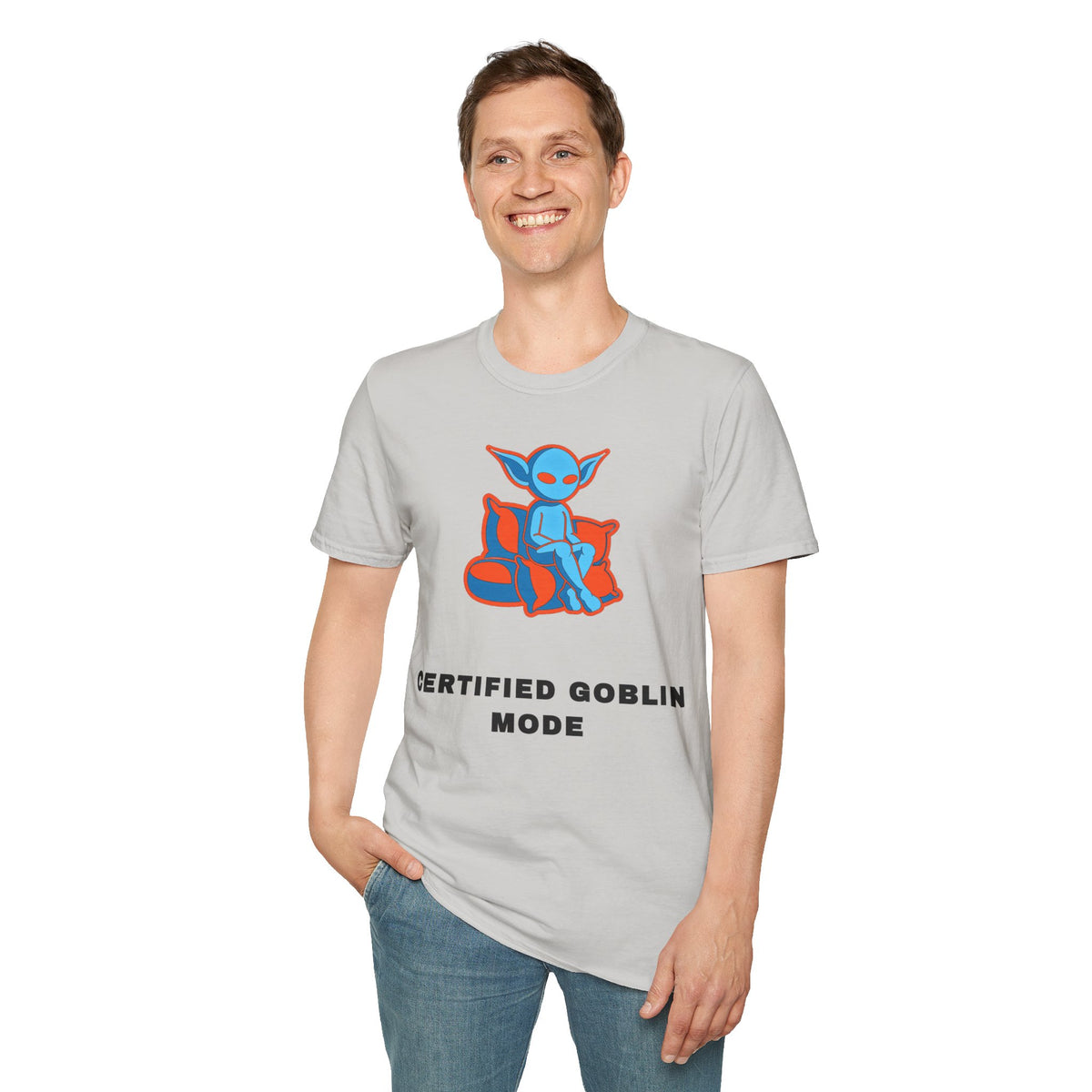 Certified Goblin Mode T-Shirt — Cute Blue Goblin Graphic Tee - Trending Now - September 2026
