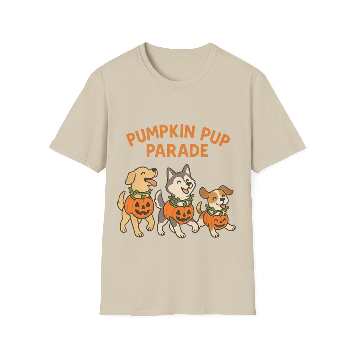 Pumpkin Pup Parade Graphic Tee, Cute Halloween Dogs Fall Season T-Shirt - Trending Now - September 2026