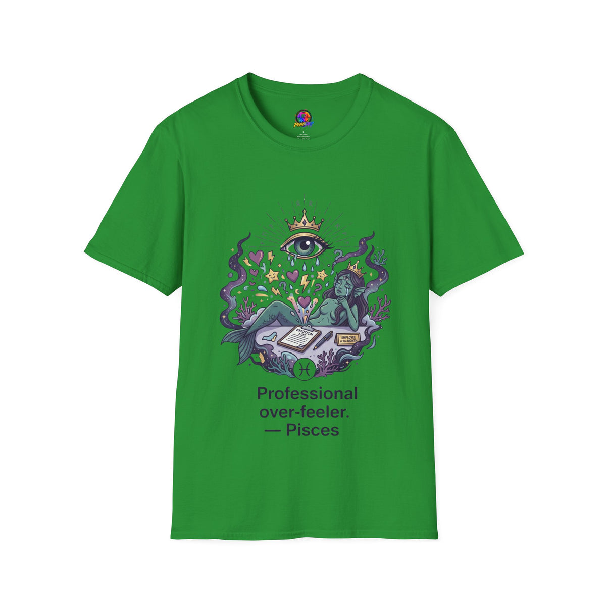 Mystic Eye Graphic T‑Shirt — 'Professional Over‑Feeler' Surreal Tee