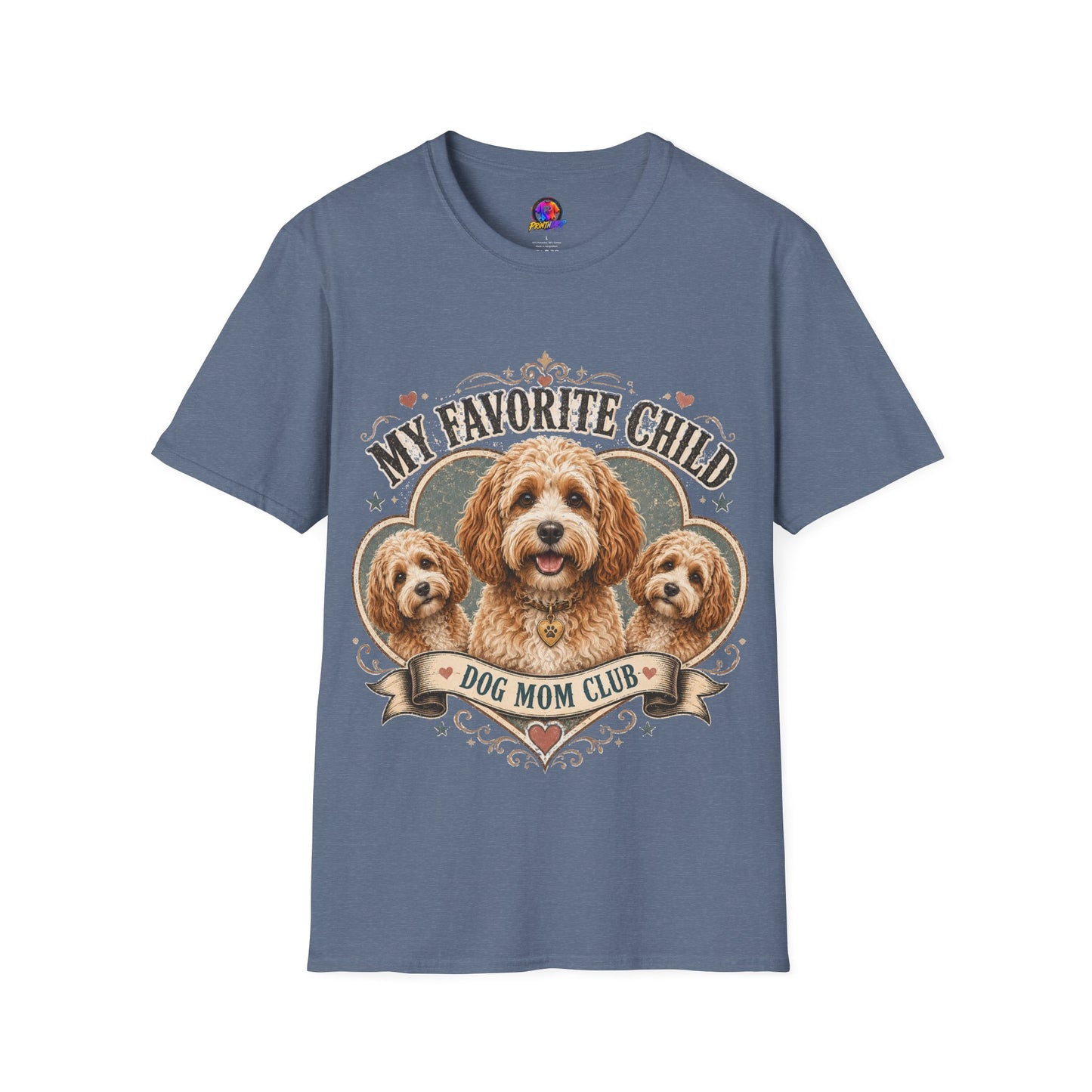 Dog Mom T-Shirt — "My Favorite Child" Cavalier Love Graphic Tee