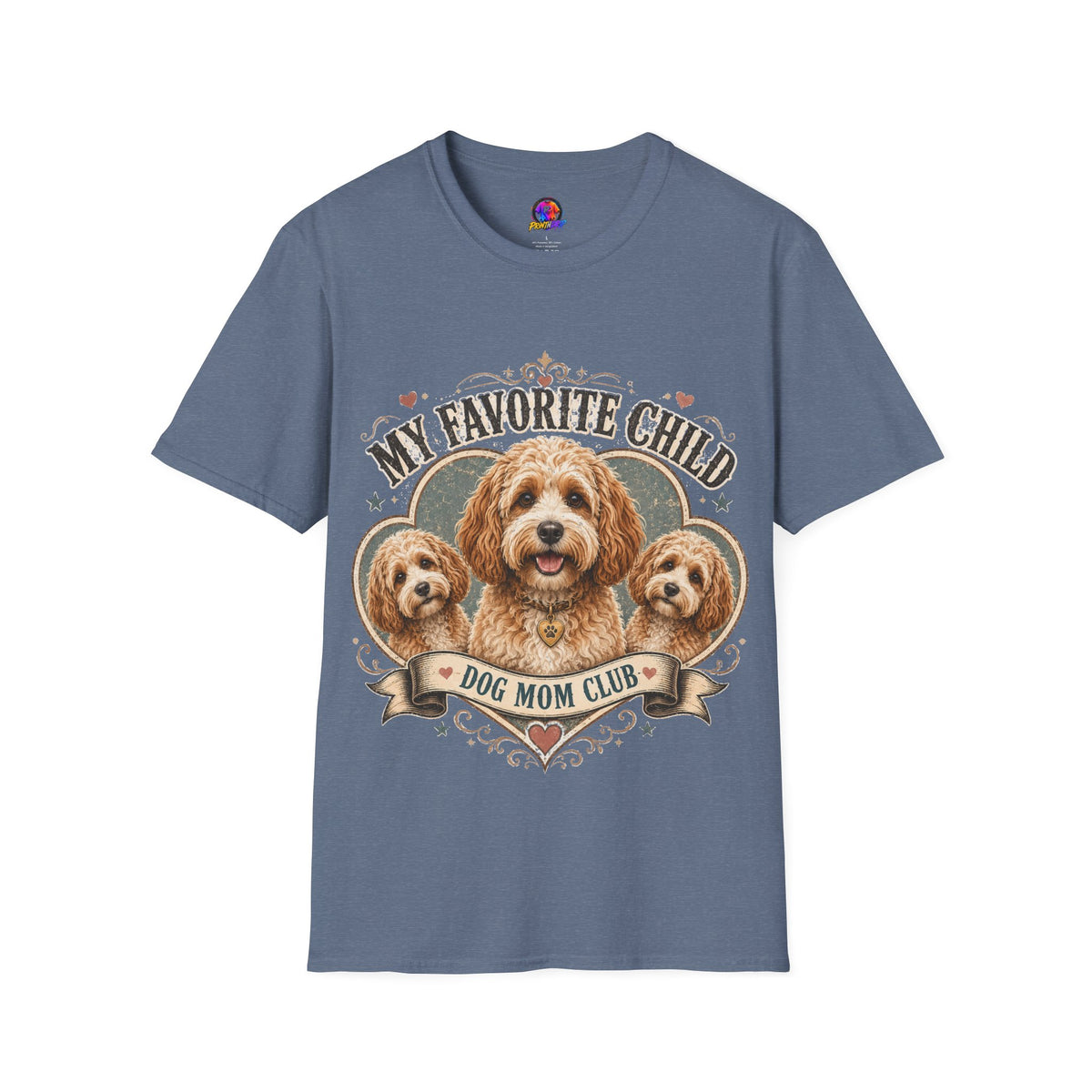 Dog Mom T-Shirt — "My Favorite Child" Cavalier Love Graphic Tee