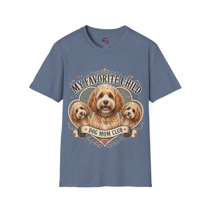 Dog Mom T-Shirt — "My Favorite Child" Cavalier Love Graphic Tee