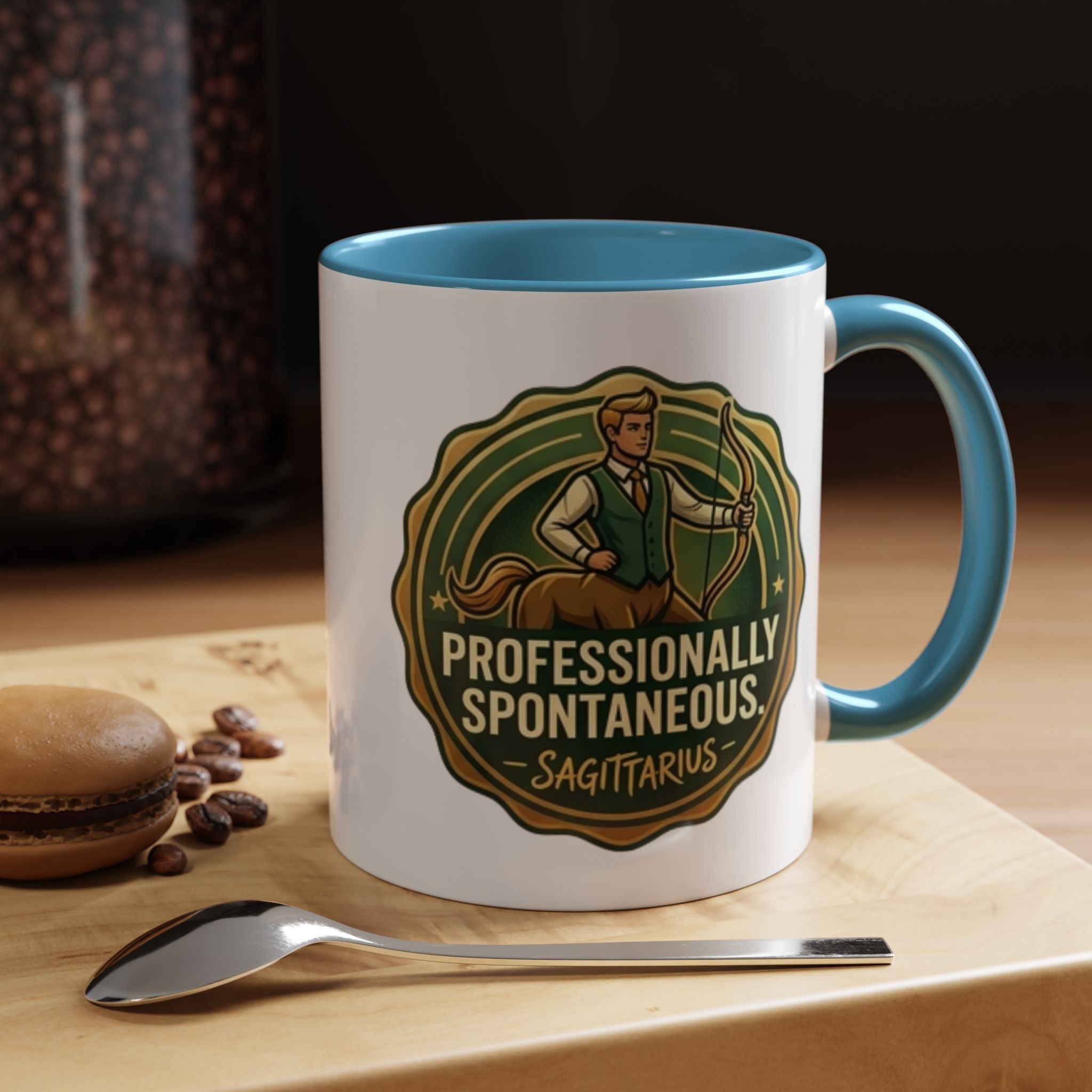 Sagittarius Coffee Mug - "Professionally Spontaneous" Zodiac Accent Mug