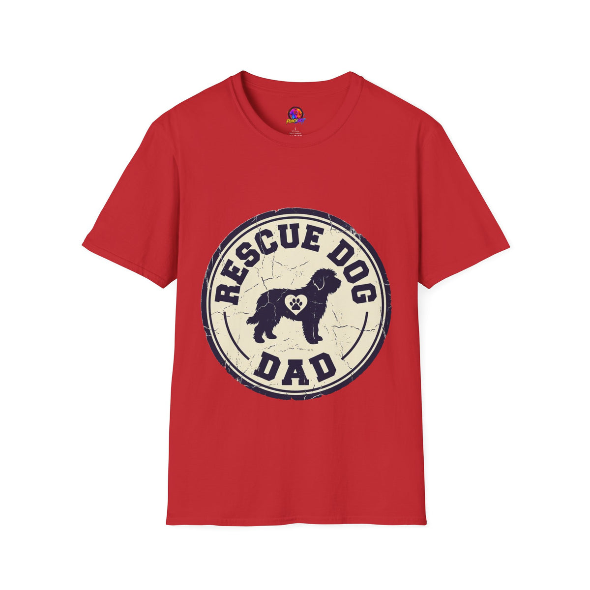 Rescue Dog Dad T-Shirt – Vintage Shelter Pup Support Tee