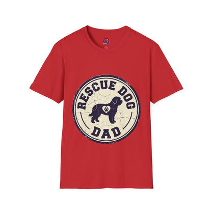Rescue Dog Dad T-Shirt – Vintage Shelter Pup Support Tee