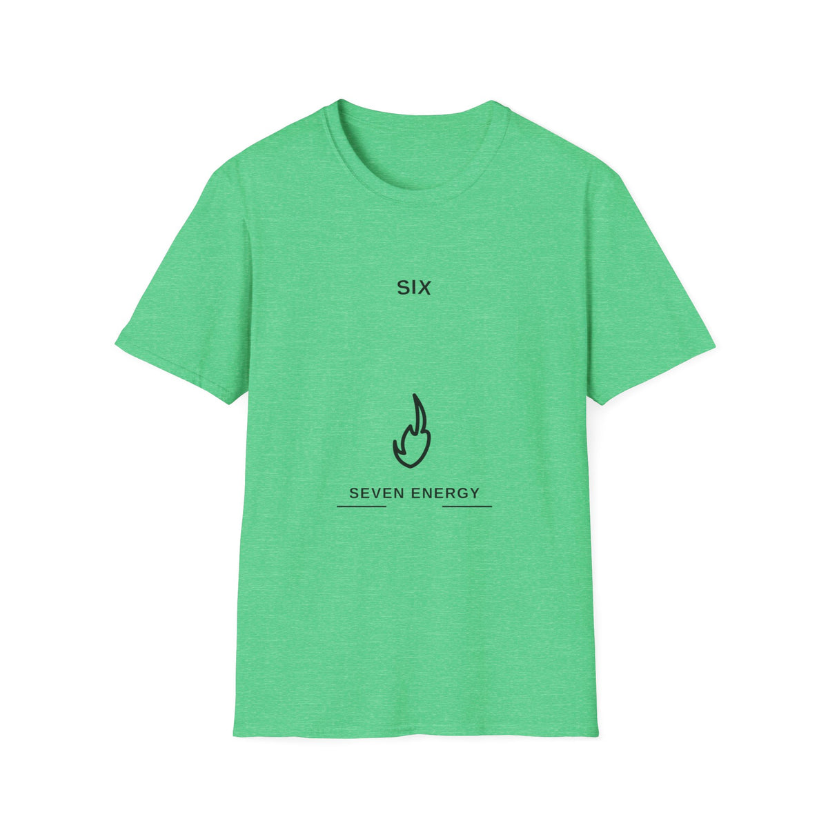 Minimal "SIX" Graphic T-Shirt — Clean Numeral Tee with Seven Energy Symbol - Trending Now - August 2026