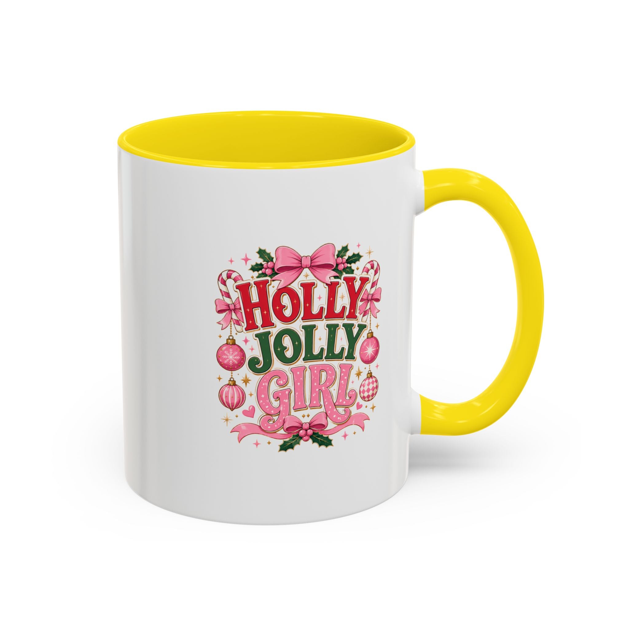 Accent Coffee Mug Holly Jolly Girl