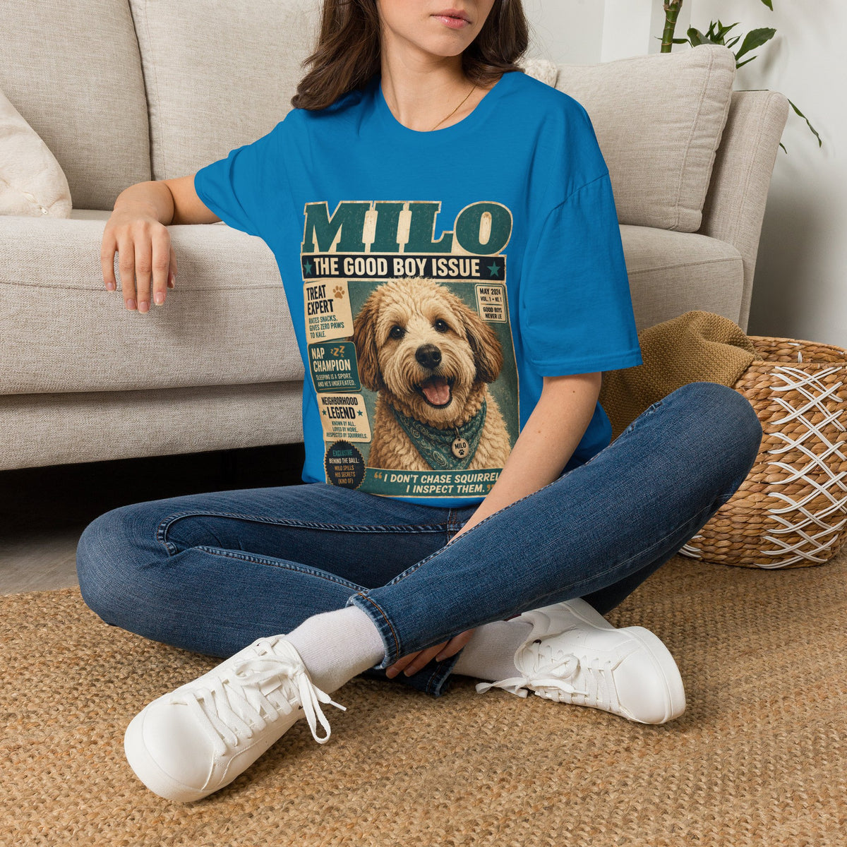 Milo 'The Good Boy Issue' Dog Magazine T-Shirt