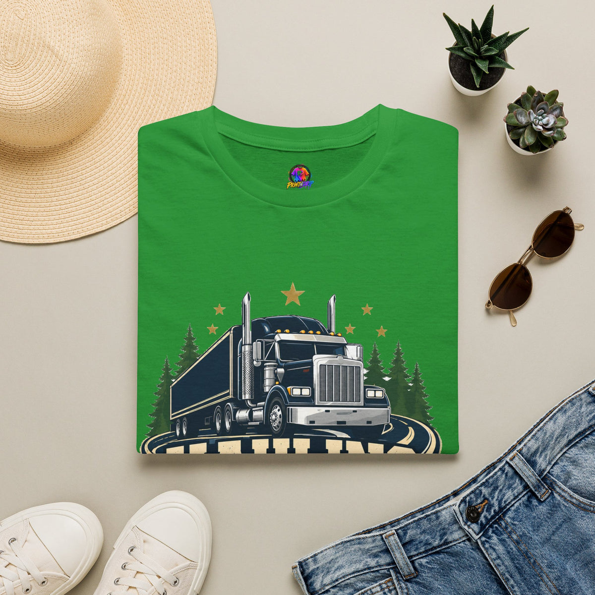 Christmas Truck T‑Shirt — "Hauling Holiday Cheer" Festive Trucker Tee