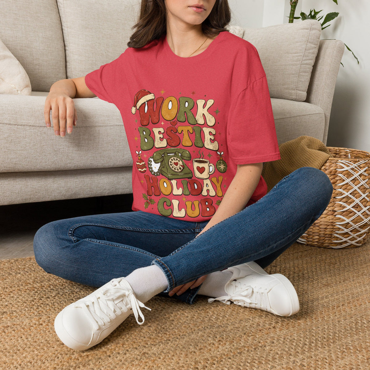 Work Bestie Holiday Club T-Shirt