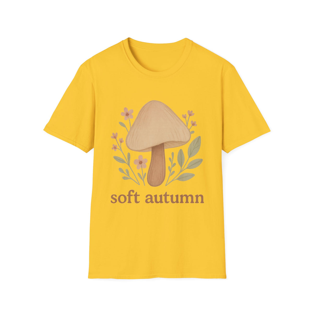Mushroom Graphic T-Shirt — 'soft autumn' Cozy Nature Tee - Trending Now - September 2026