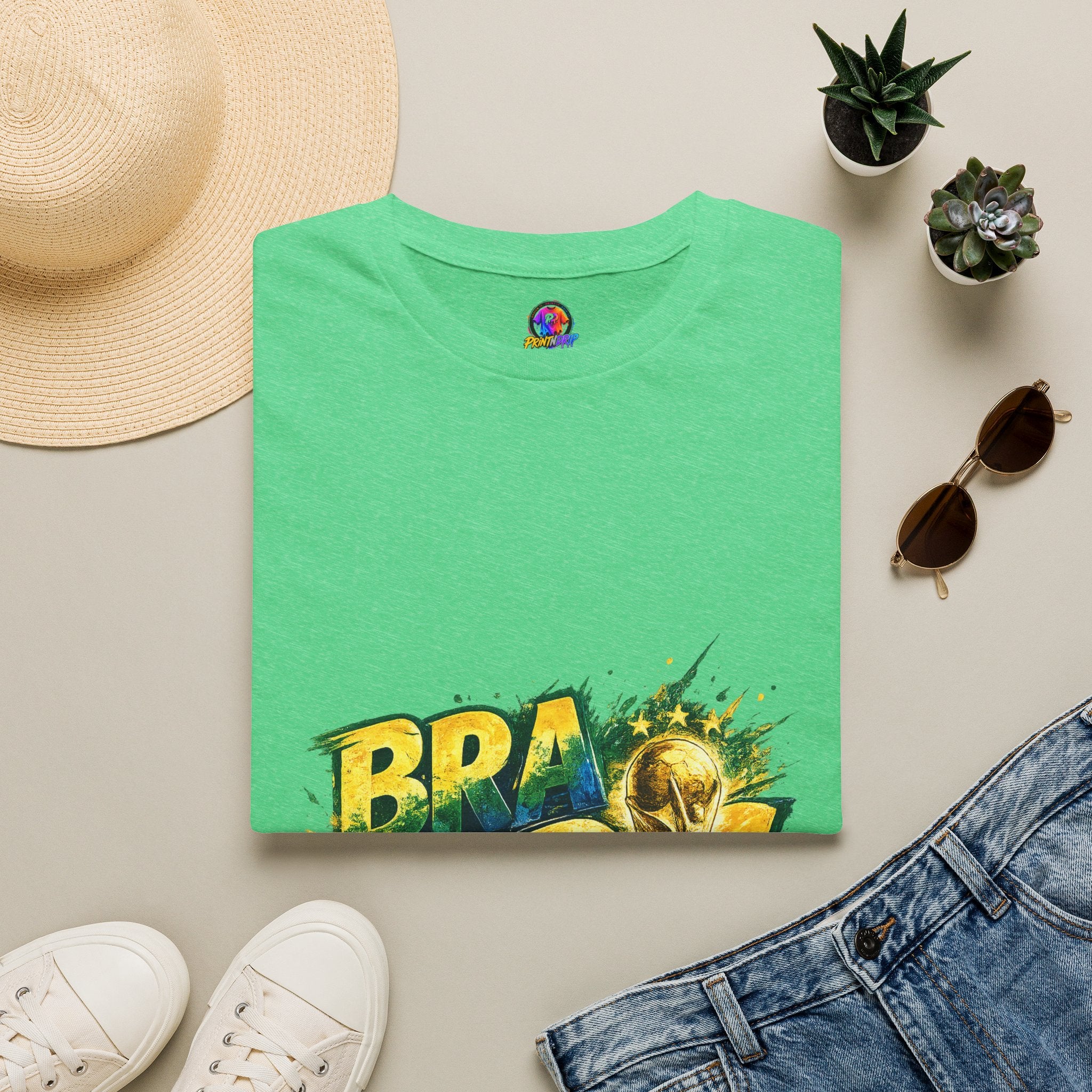 Brazil 25 T‑Shirt — Brazil Soccer World Cup Graphic Tee