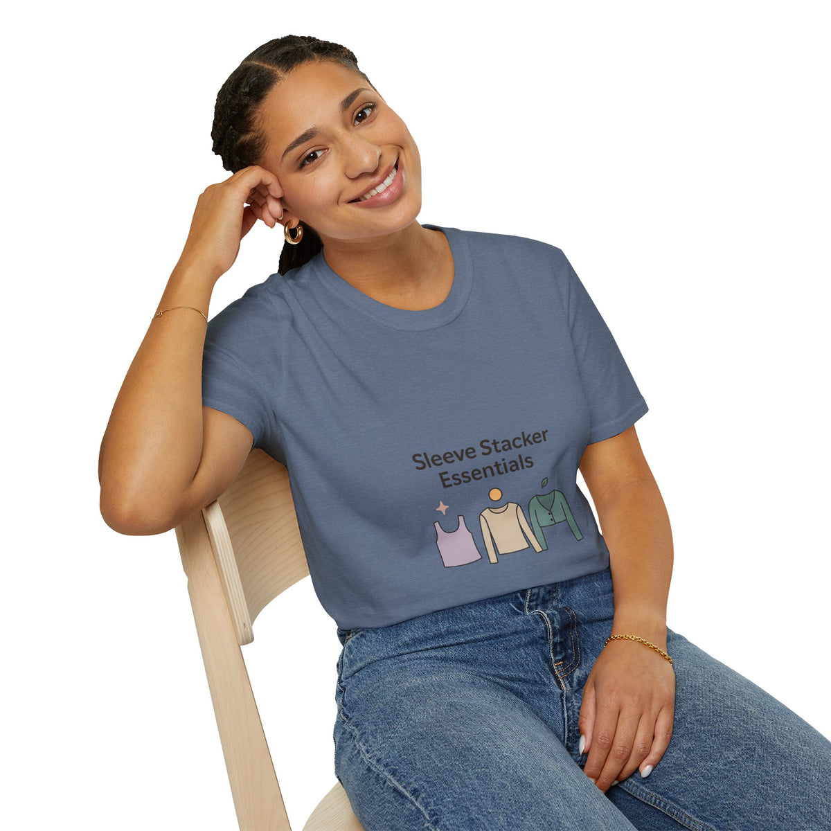 Sleeve Stacker Essentials T-Shirt — Minimalist Layering Outfit Graphic Tee - Trending Now - October 2026