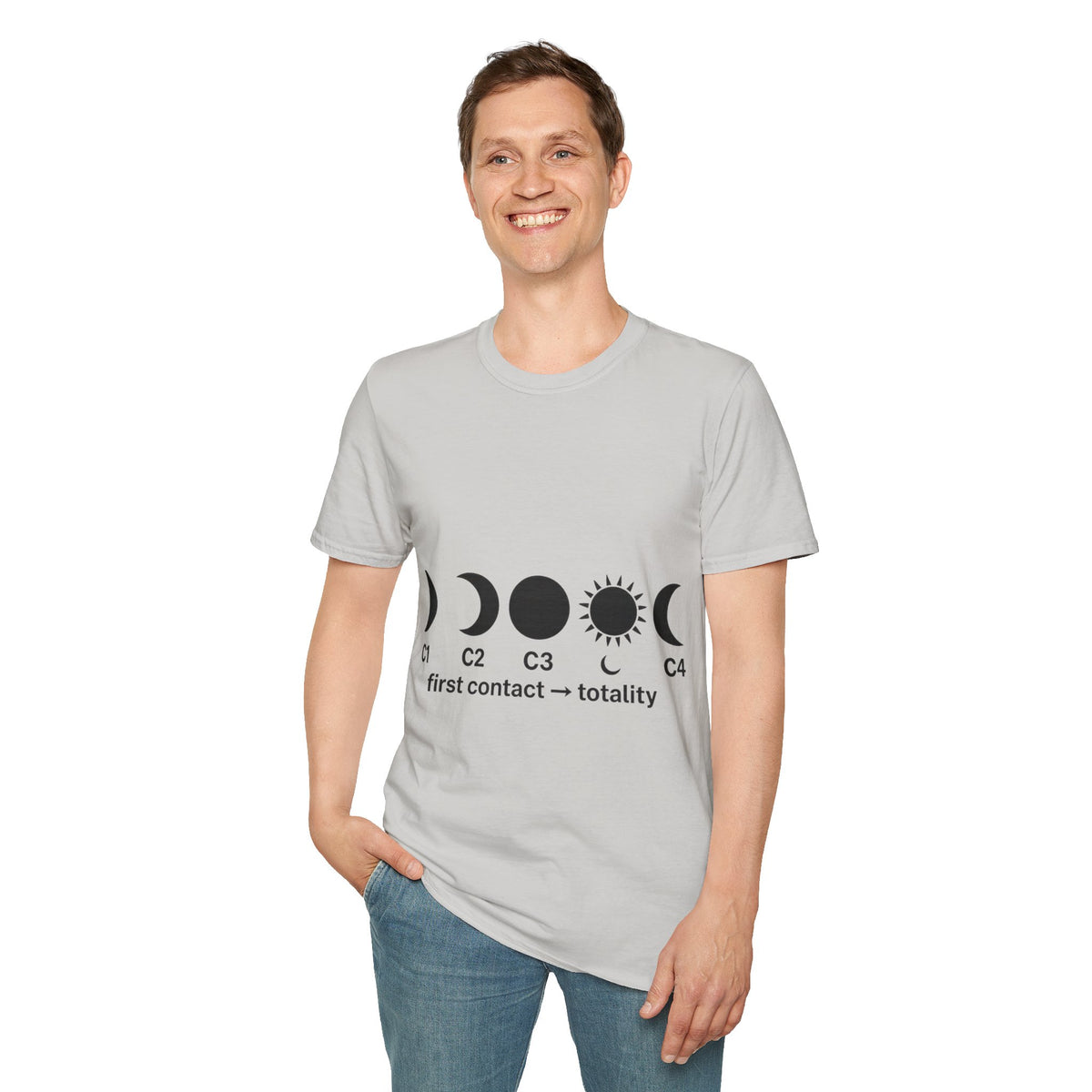 Minimalist Moon Phases Celestial Graphic Tee - Witchy Boho Moon Cycle T-Shirt - Trending Now - September 2026