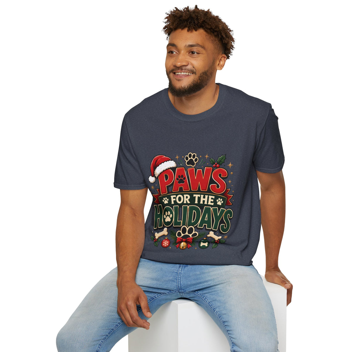 Paws for the Holidays T-Shirt — Festive Christmas Pet Lover Tee