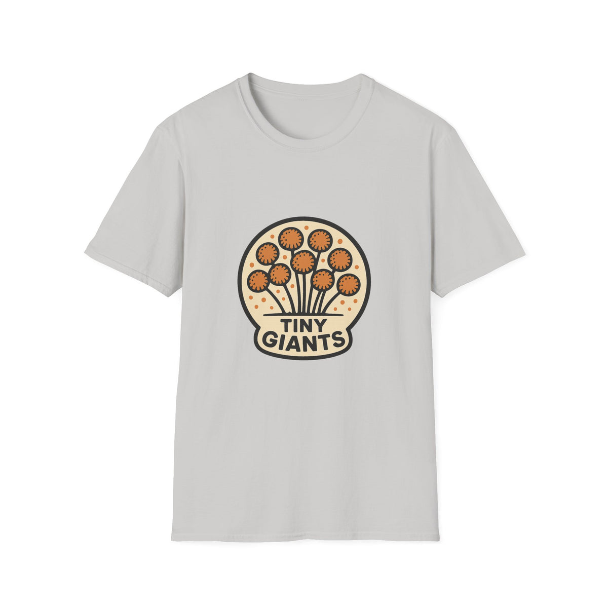 Tiny Giants Mushroom T-Shirt — Vintage Psychedelic Fungi Graphic Tee