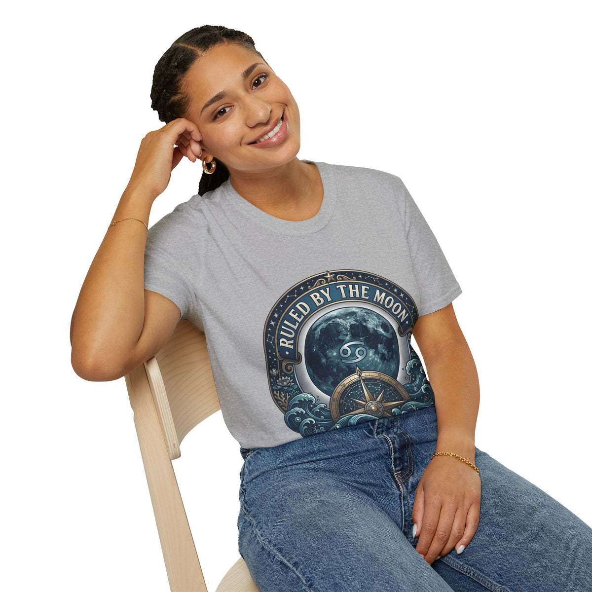 Ruled by the Moon T-Shirt — Moonphase Zodiac Graphic Tee