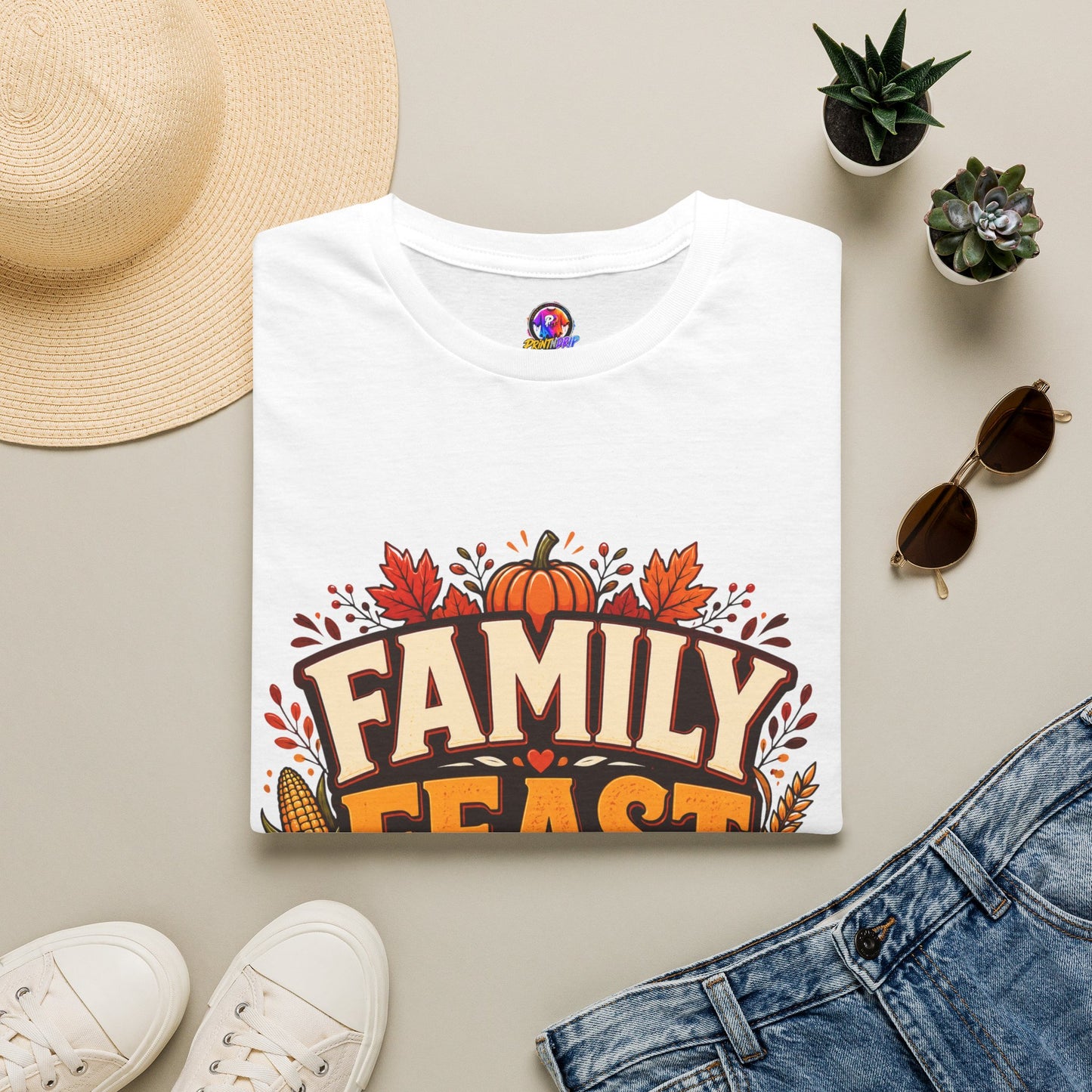 Family Feast Squad T-Shirt — Thanksgiving Fall Harvest Tee