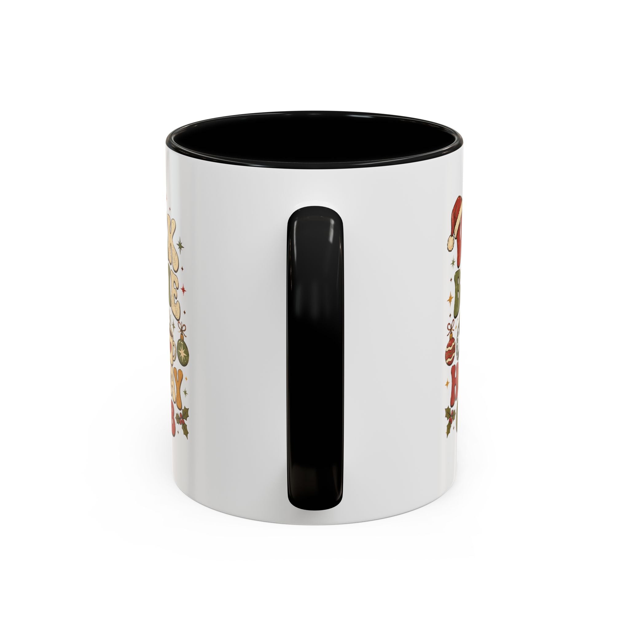 Modern Day Christmas Work Bestie Holiday Club Coffee Mug — Retro Christmas Accent Mug