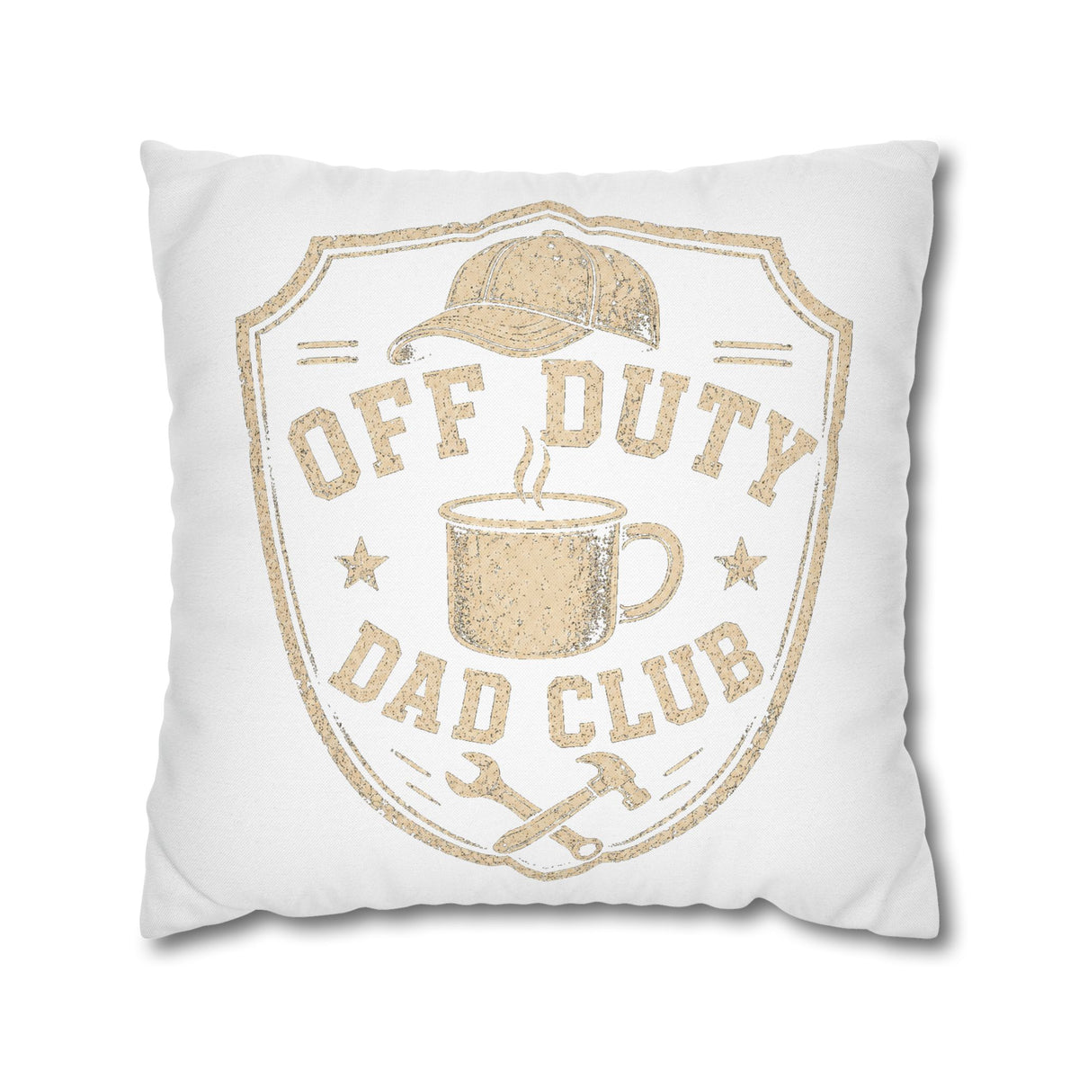 Off Duty Dad Club Decorative Pillowcase