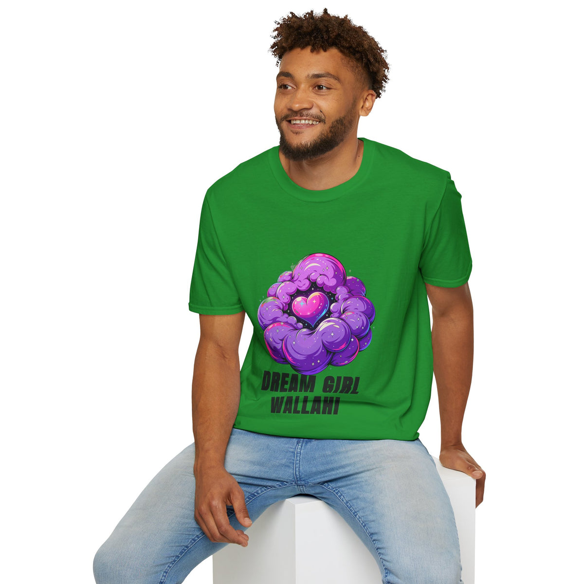 Dream Girl Wallahi T-Shirt — Cute Purple Heart Cloud Graphic Tee - Trending Now - August 2026