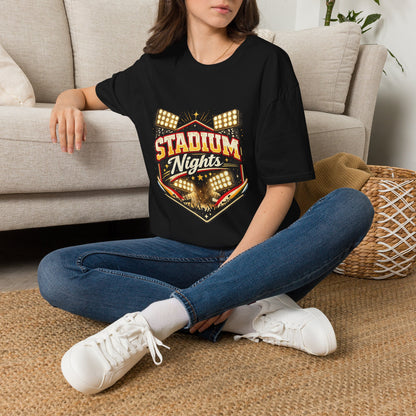 Stadium Nights T-Shirt — Vintage Sports Lights Graphic Tee