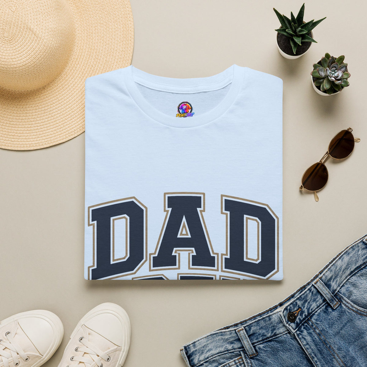 Dad Crew T-Shirt — Vintage Collegiate "DAD CREW" Father's Day Tee