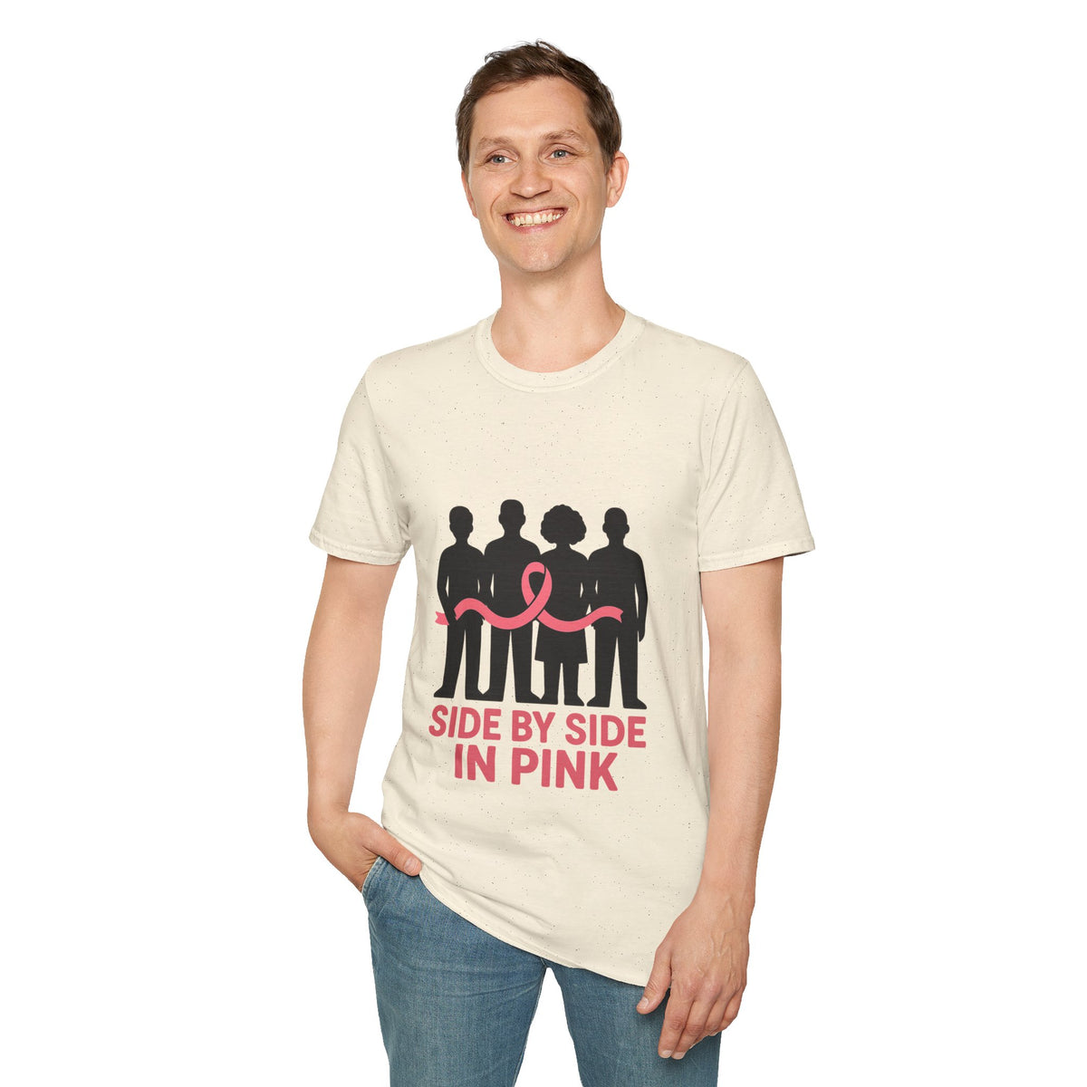 Side by Side in Pink Breast Cancer Awareness T-Shirt - Trending Now - October 2026