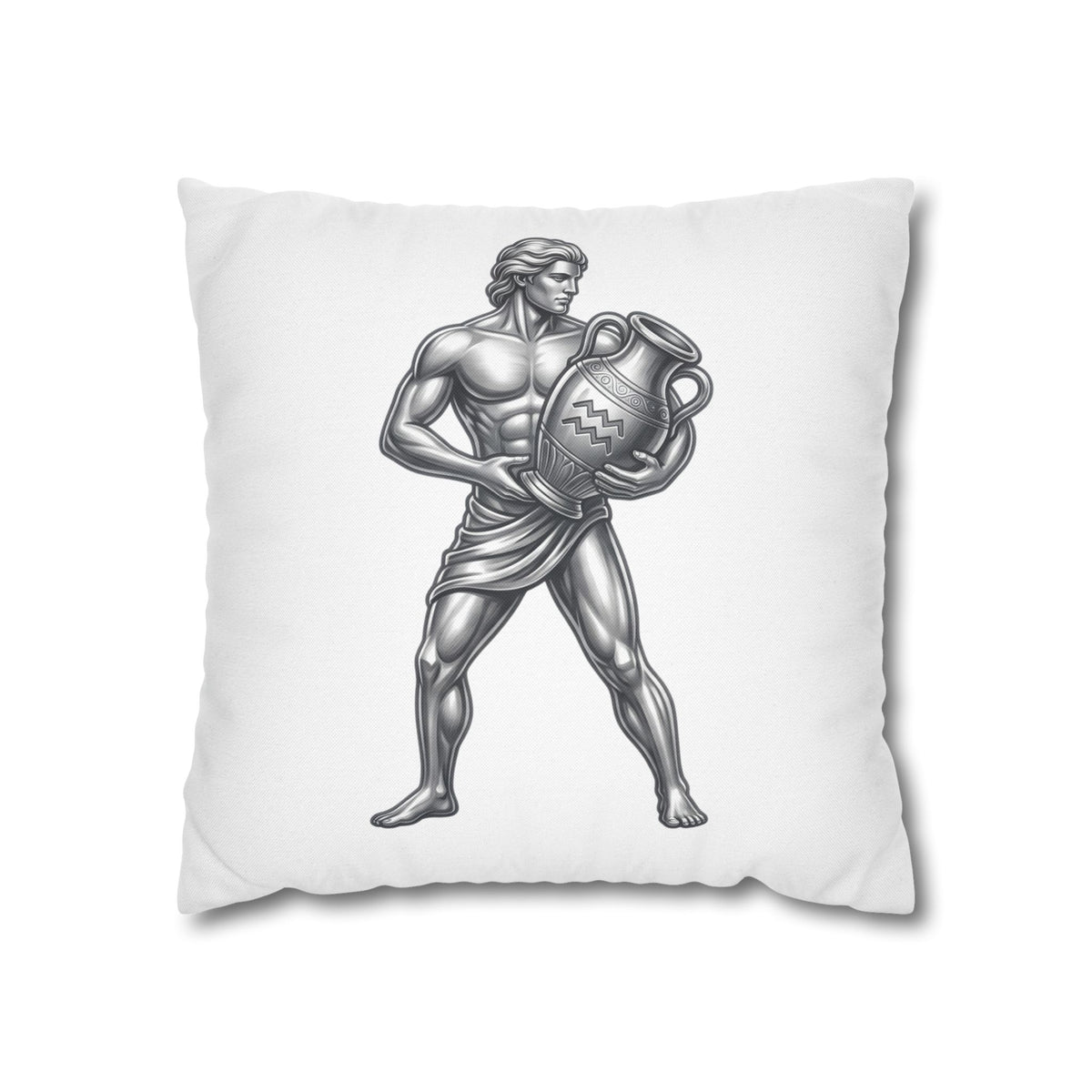 Aquarius Zodiac Pillow pillowcase — Mythical Water Bearer Decorative Throw Pillow