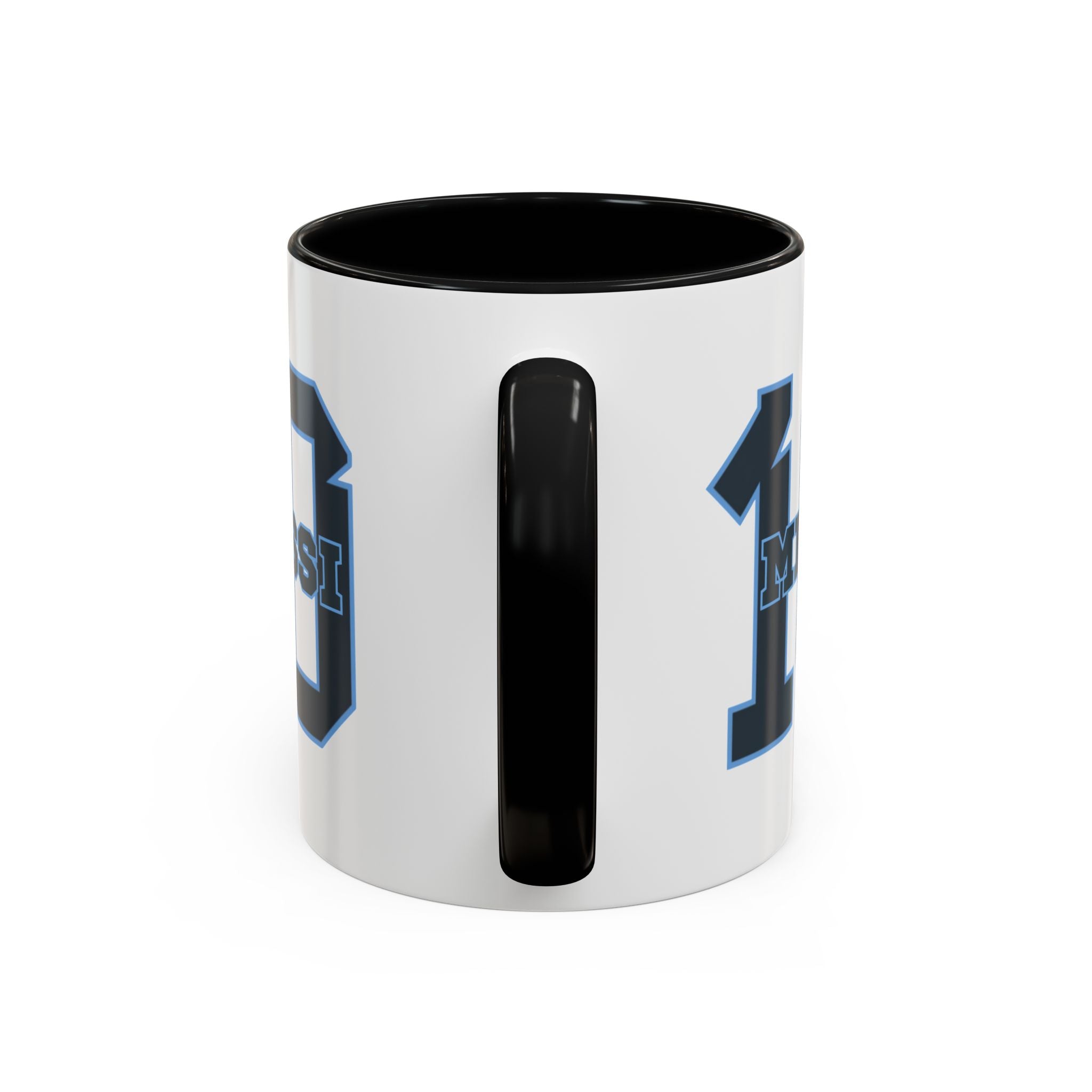 10 'Messi' Accent Coffee Mug — Soccer Jersey Number Coffee Cup