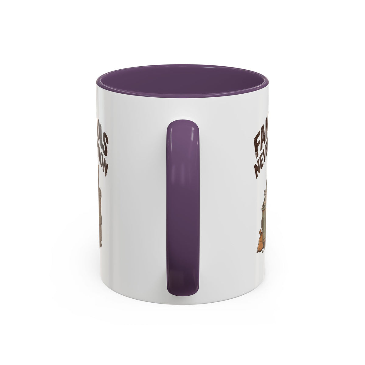 Funny And Witty "Famine Was Never An Option" Accent Coffee Mug (11, 15oz)