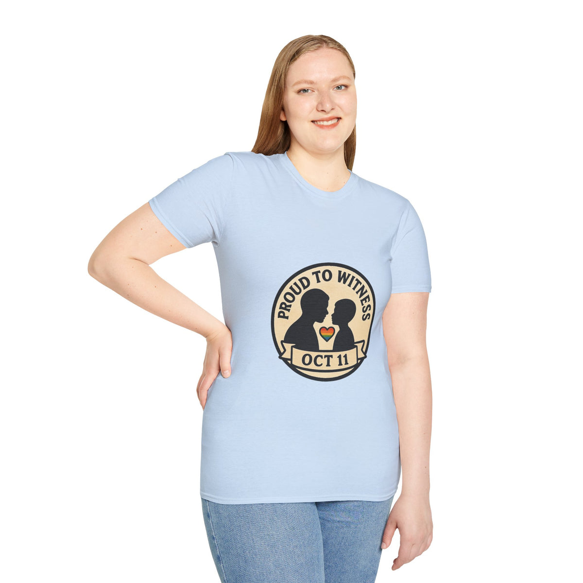 T-Shirt — Proud to Witness Oct 11 Badge Tee - Trending Now - October 2026