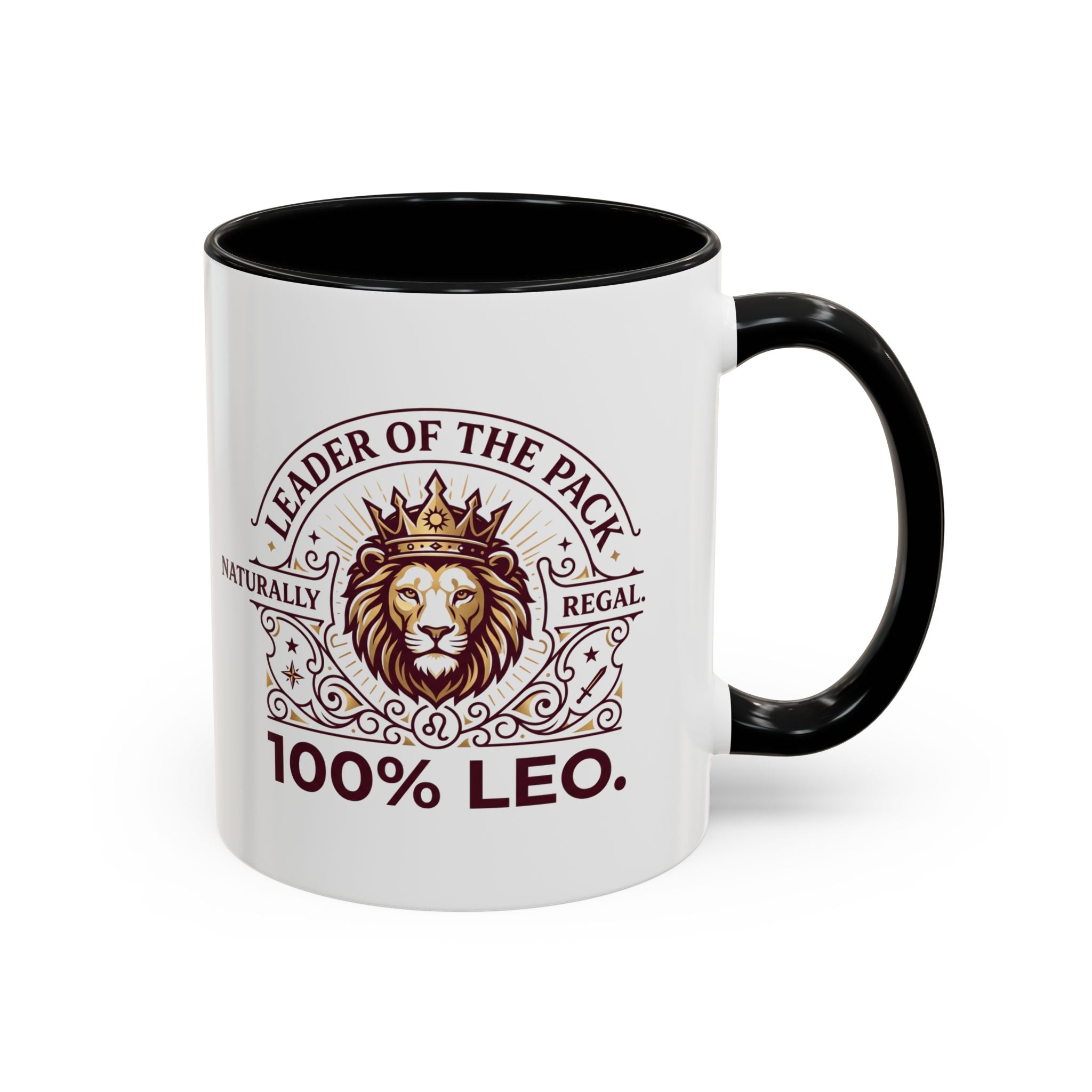 Leo Coffee Mug — 'Leader of the Pack' 100% Leo Zodiac Accent Mug