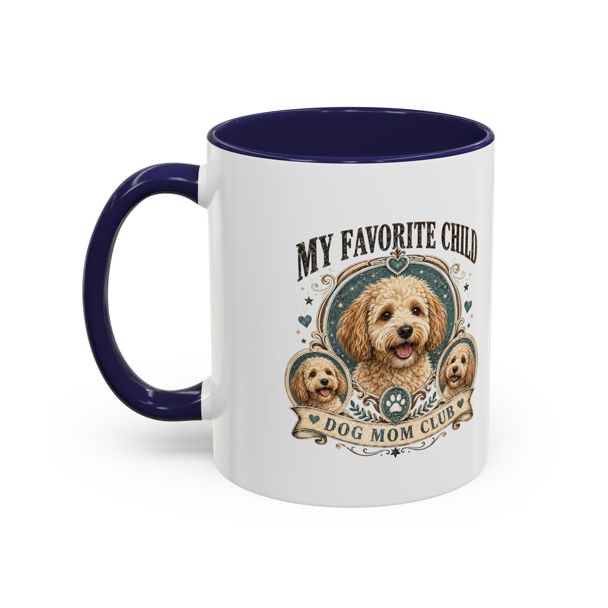 Milo Bailey Dog Dad Mom Dog Mom Coffee Mug – “My Favorite Child” Cute Paw Print Accent Mug