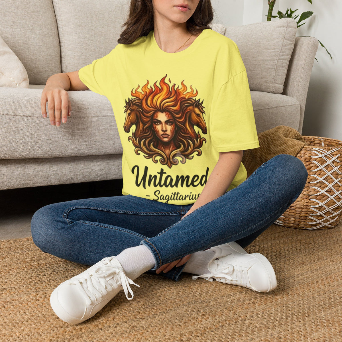Sagittarius 'Untamed' Zodiac T-Shirt — Fiery Archer Astrology Tee