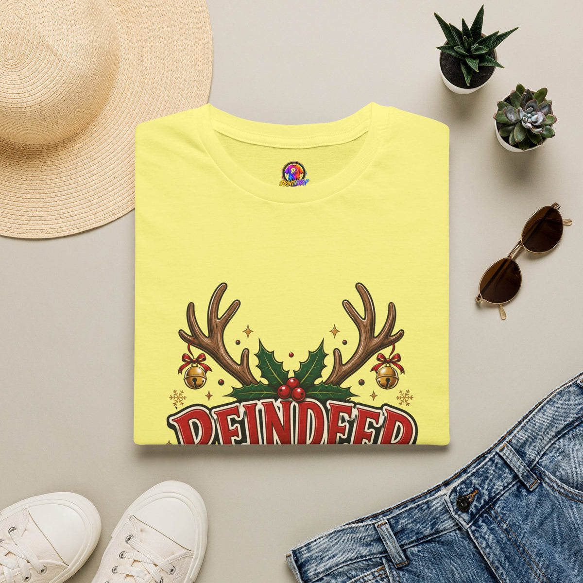 Reindeer Energy Christmas T-Shirt