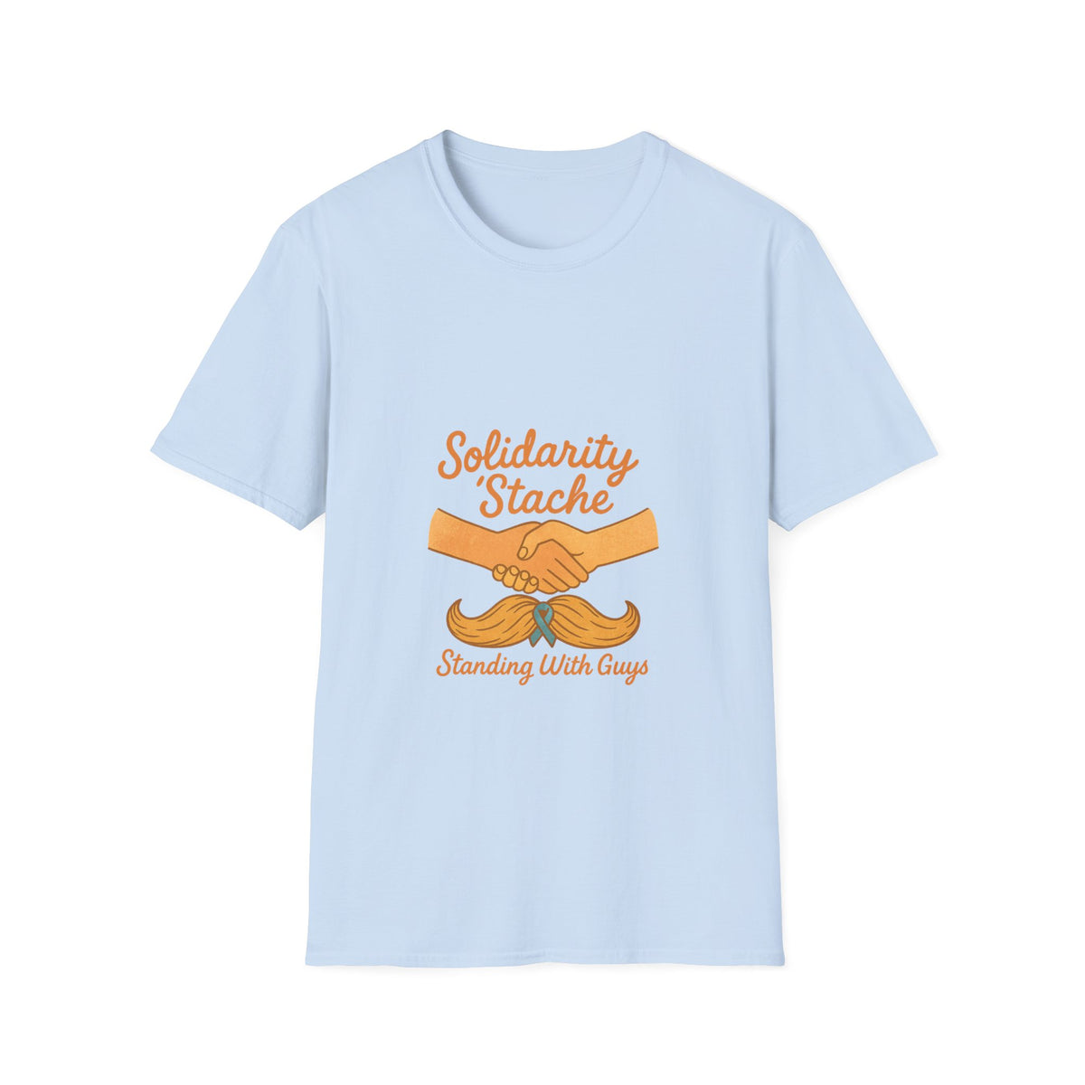 T-Shirt — Solidarity Stache Orange Mustache Graphic (Movember Support) - Trending Now - October 2026