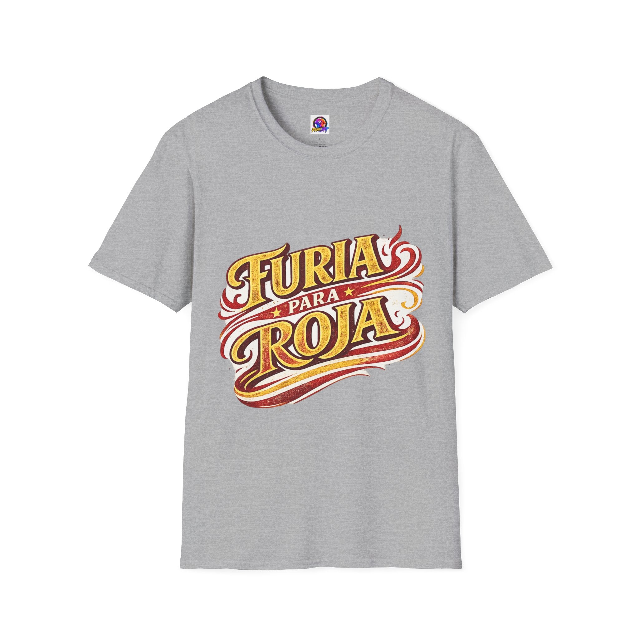 Spain Furia Para Roja T-Shirt — Vintage Flame Spanish Pride Soccer Tee