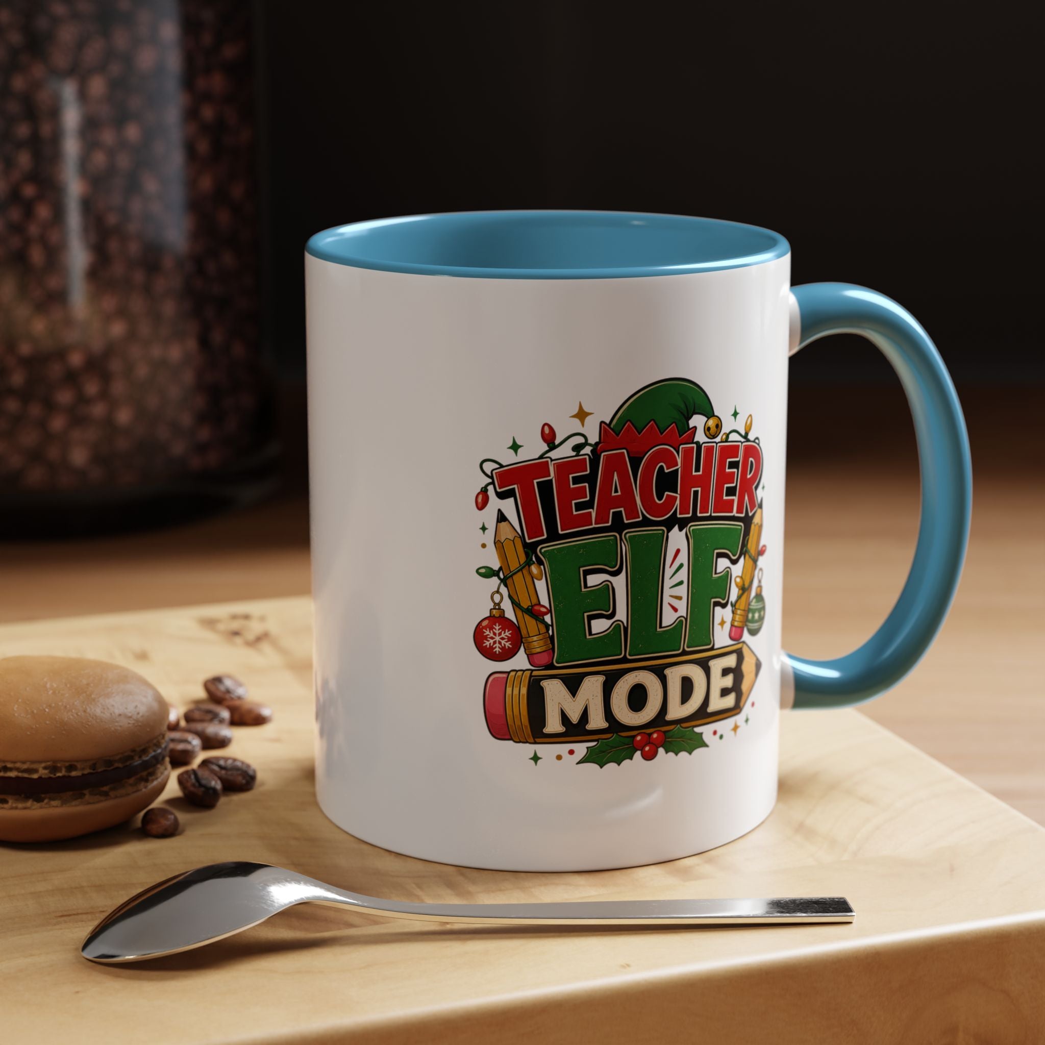 Teacher Elf Mode Coffee Mug — Christmas Teacher Holiday Gift