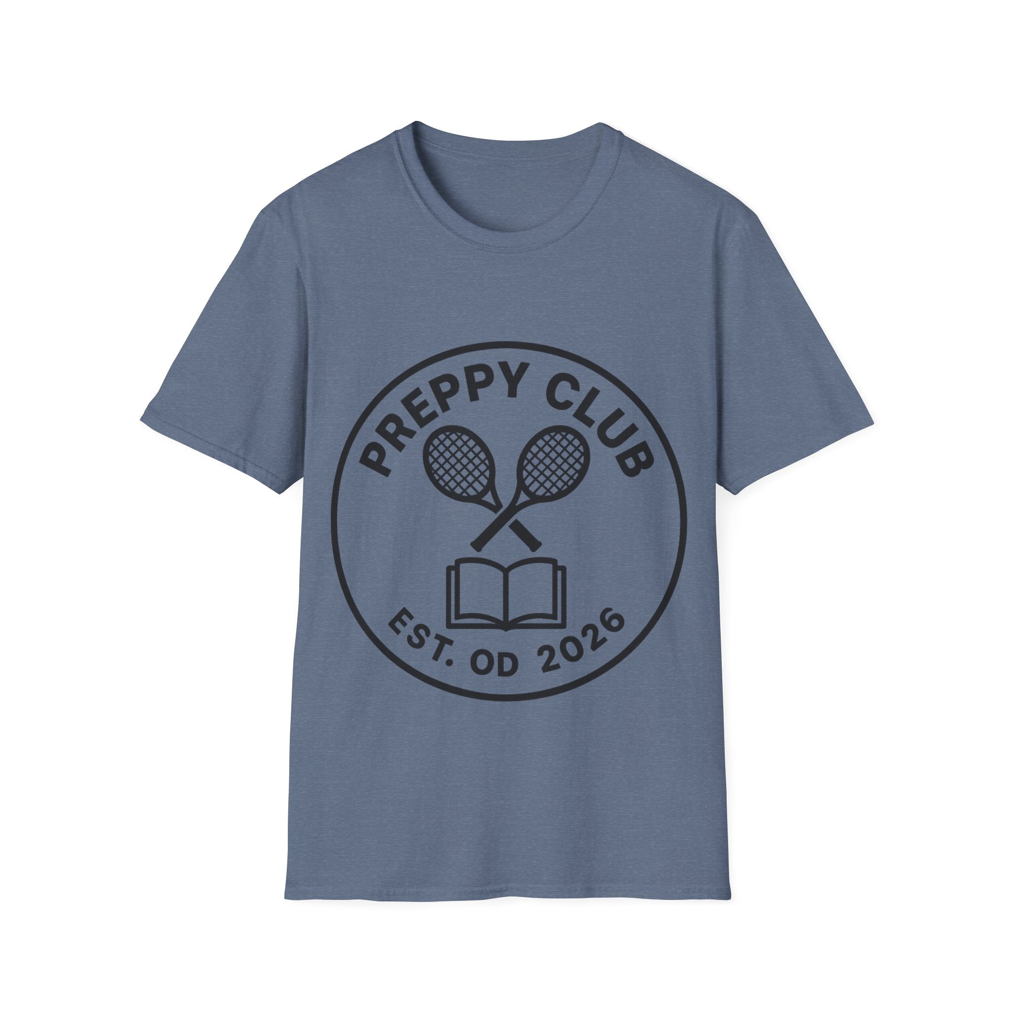 Preppy Club Tennis T‑Shirt — 'Preppy Club' Logo Tee (Est. 2026) - Trending Now - August 2026 Trends - Everyday Sporty T-shirt