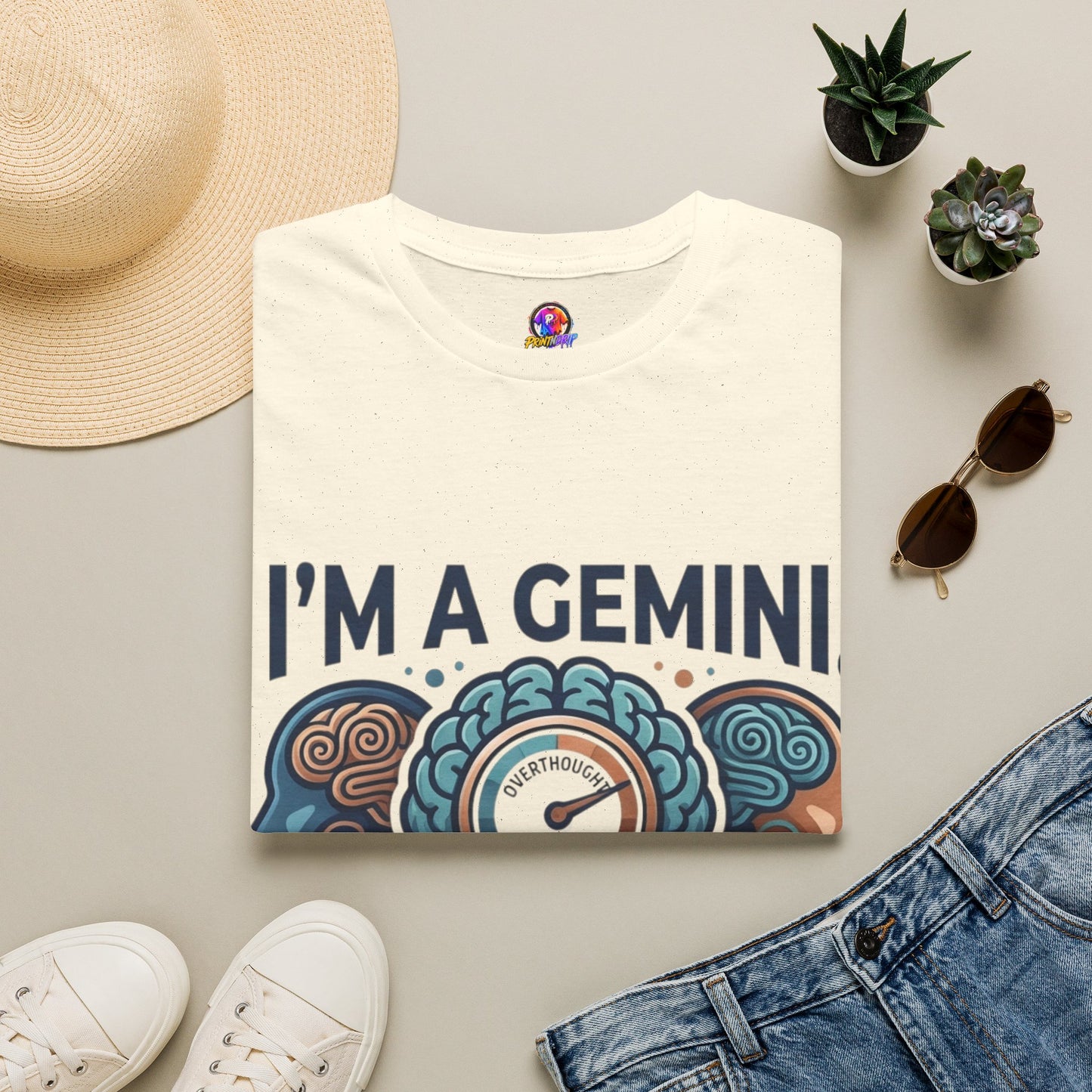 I’m A Gemini T-Shirt – “I Already Overthought It” Zodiac Tee