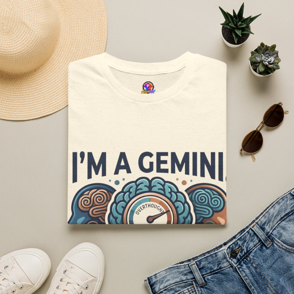 I’m A Gemini T-Shirt – “I Already Overthought It” Zodiac Tee