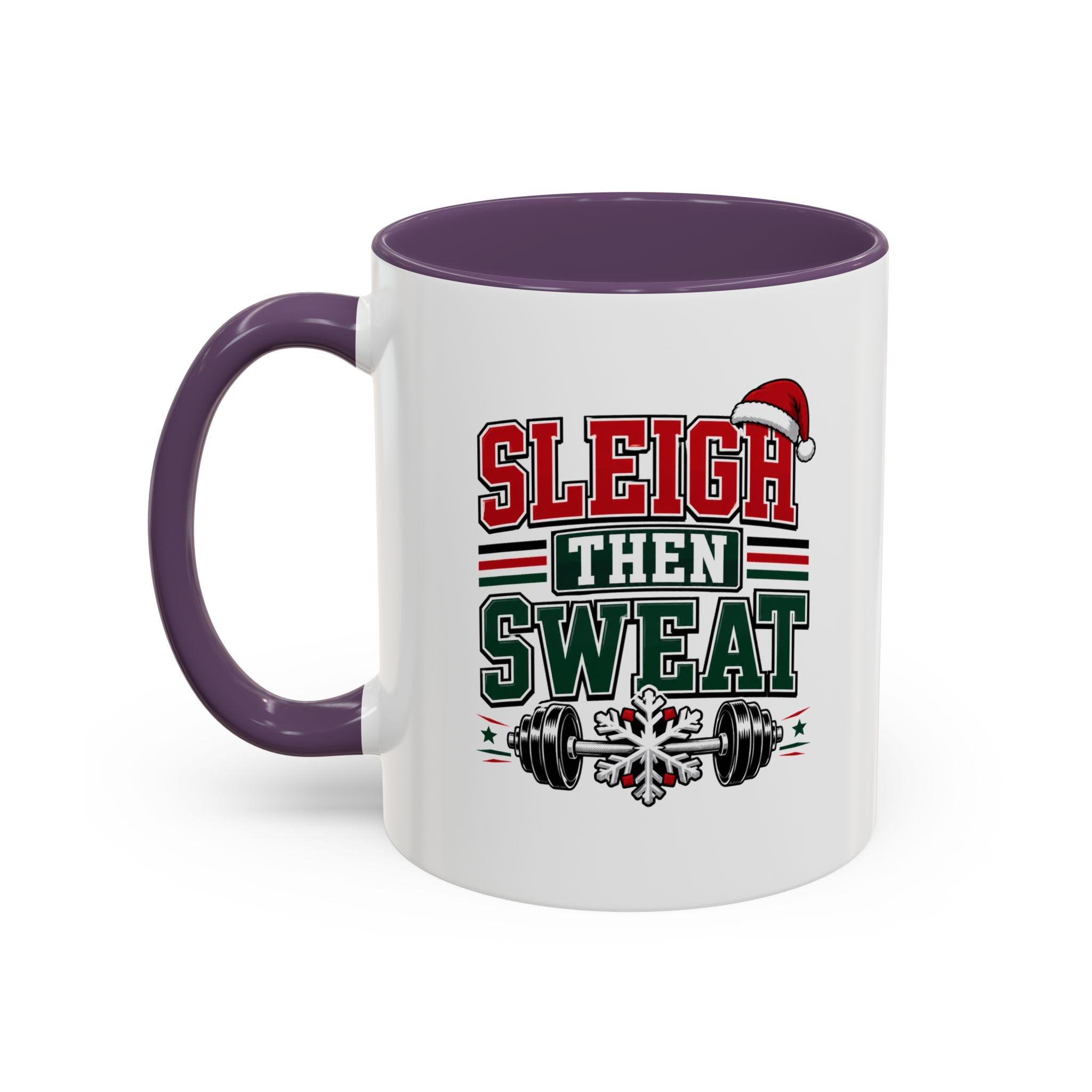 Modern Day Christmas Sleigh Then Sweat Coffee Mug